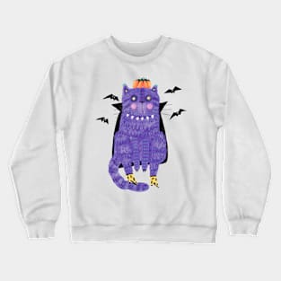 Halloween Cat Crewneck Sweatshirt